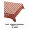 Hoffmaster 54" x 108" Red Gingham Plastic Tablecloth, PK12 112006 - alternate 2